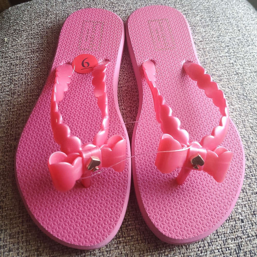 Kate Spade Denise Pink Flip Flop Sandals Pink Thon